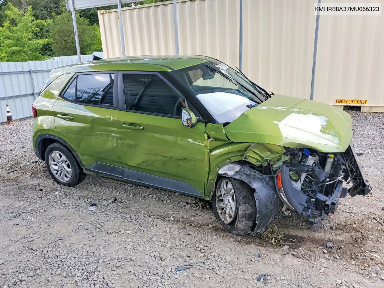 2021 Hyundai Venue Se VIN: KMHRB8A37MU066323 Lot: 61132426