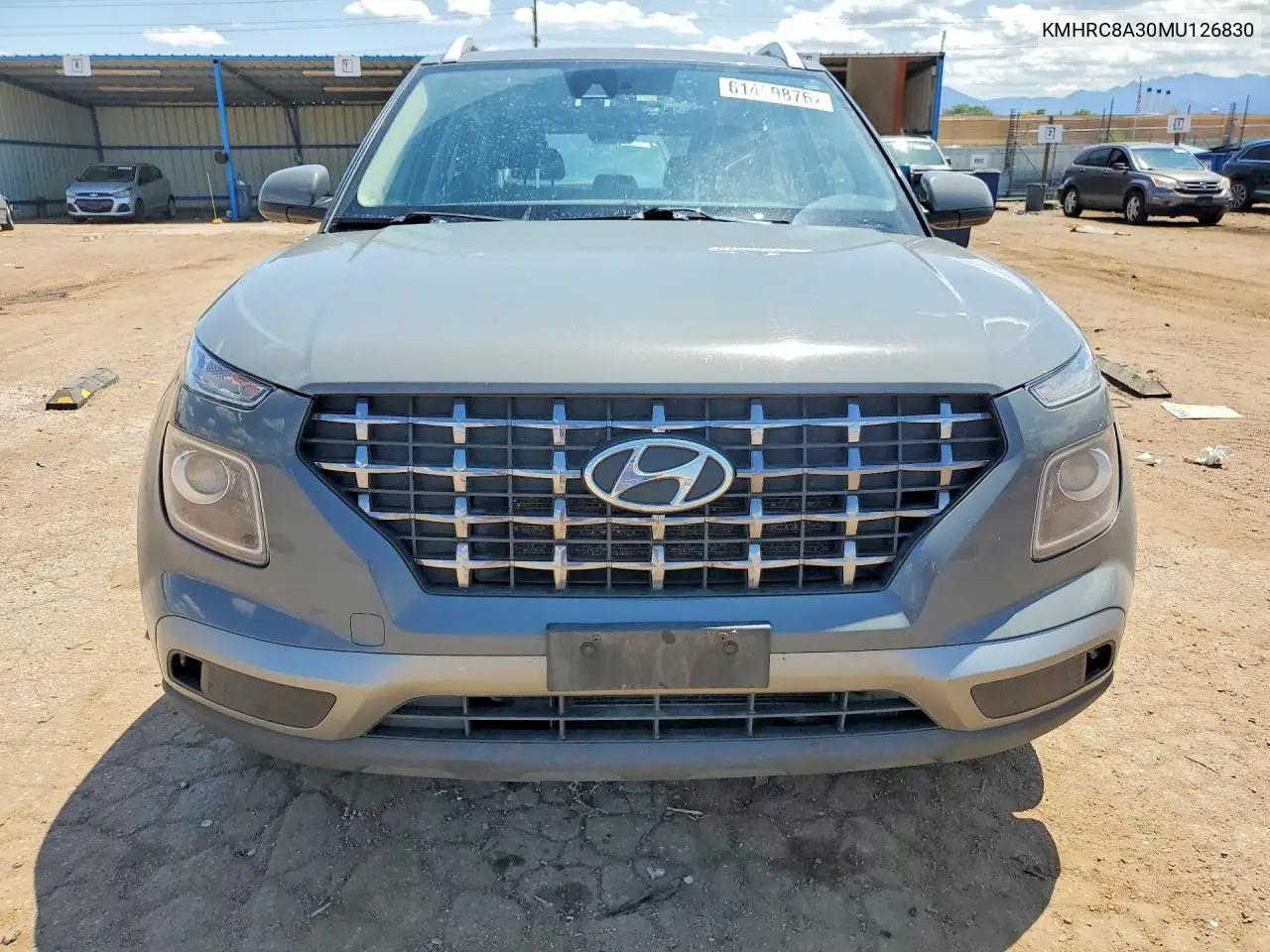 2021 Hyundai Venue Sel VIN: KMHRC8A30MU126830 Lot: 61409876