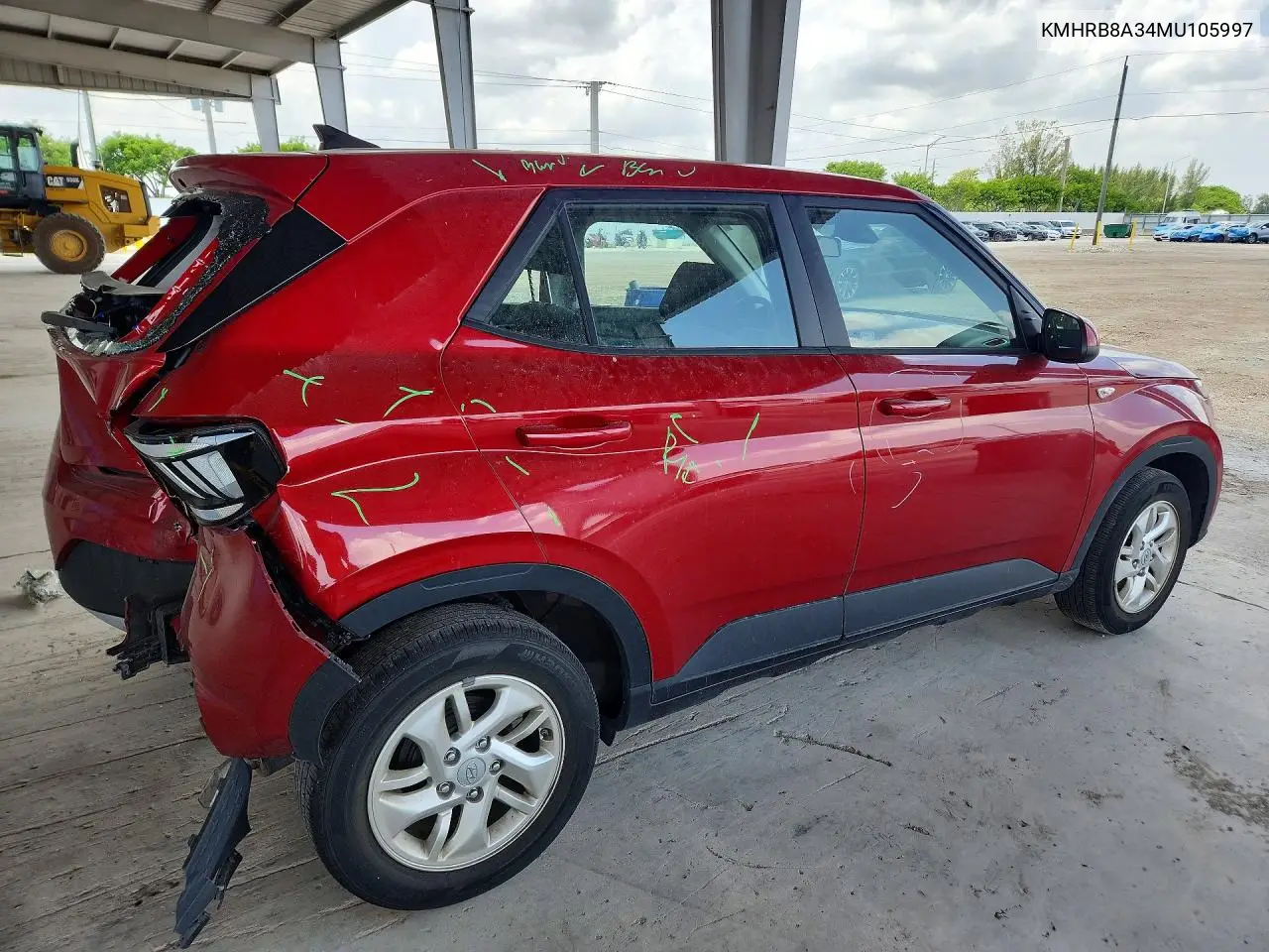 2021 Hyundai Venue Se VIN: KMHRB8A34MU105997 Lot: 61574386