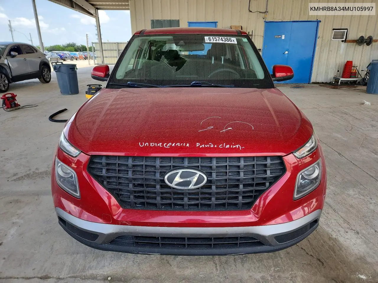 2021 Hyundai Venue Se VIN: KMHRB8A34MU105997 Lot: 61574386