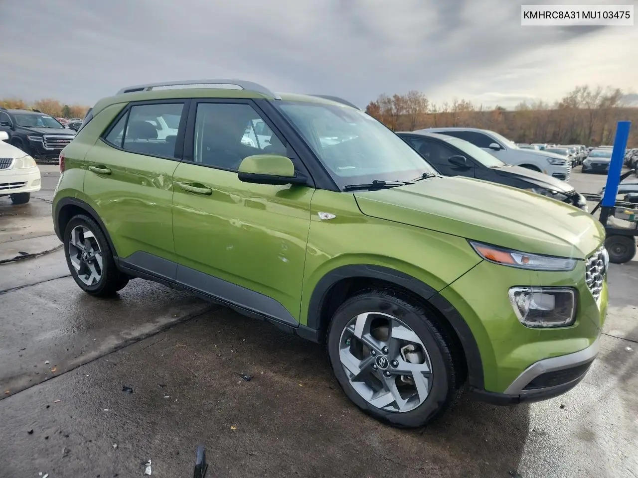 KMHRC8A31MU103475 2021 Hyundai Venue Sel