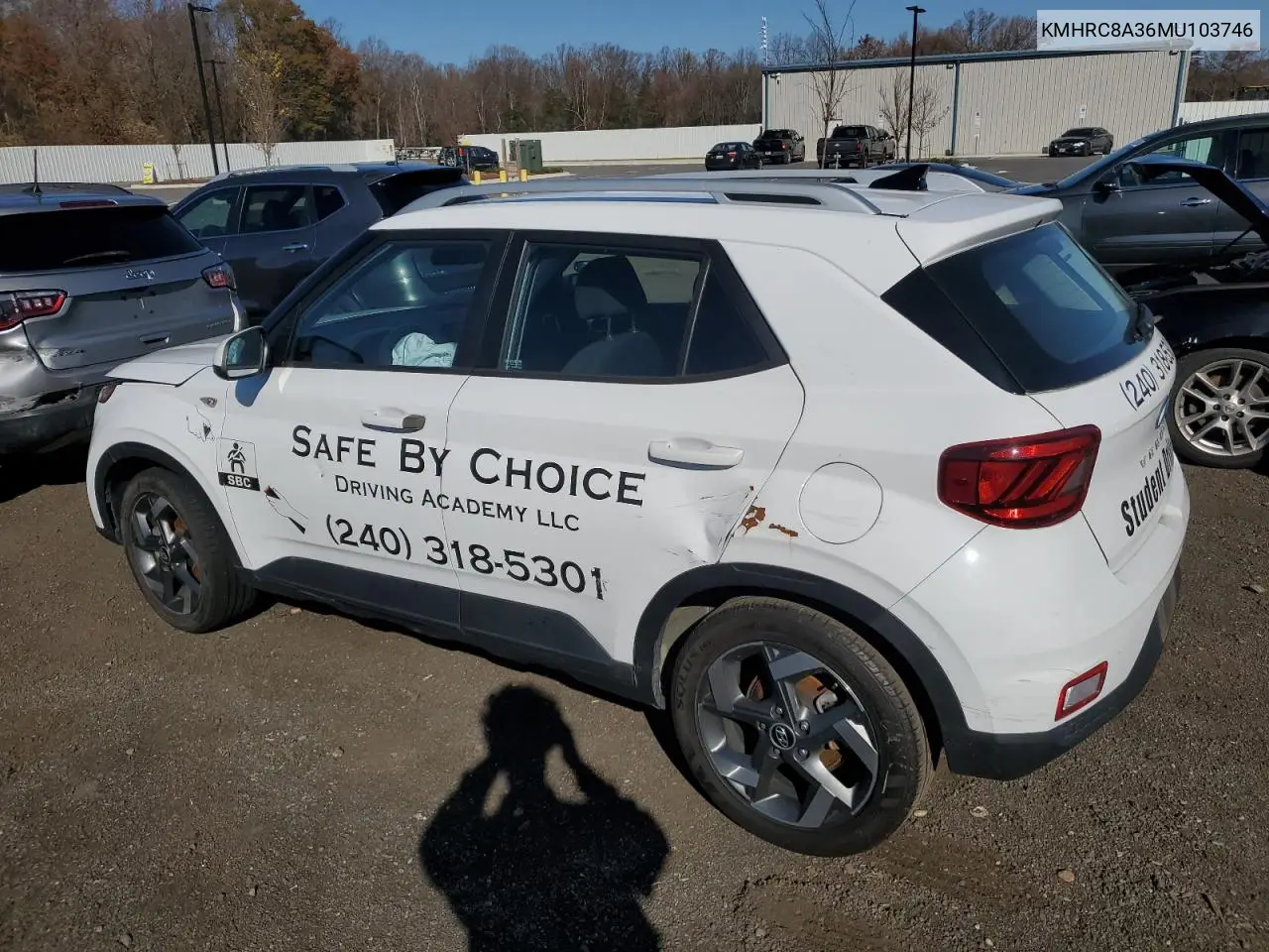 KMHRC8A36MU103746 2021 Hyundai Venue Sel