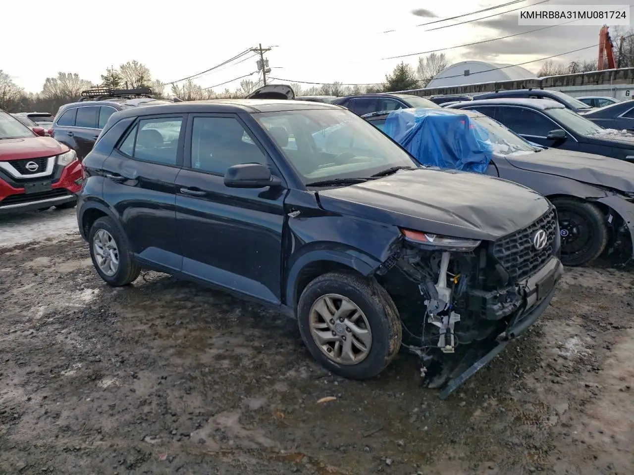 KMHRB8A31MU081724 2021 Hyundai Venue Se