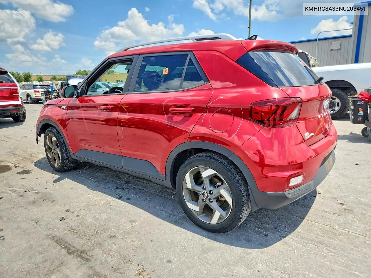 2022 Hyundai Venue Limited VIN: KMHRC8A33NU203451 Lot: 57417856