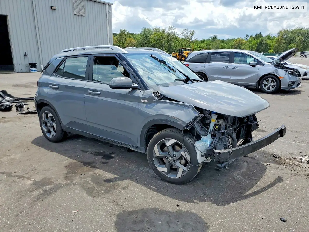 2022 Hyundai Venue Sel VIN: KMHRC8A30NU166911 Lot: 57501216