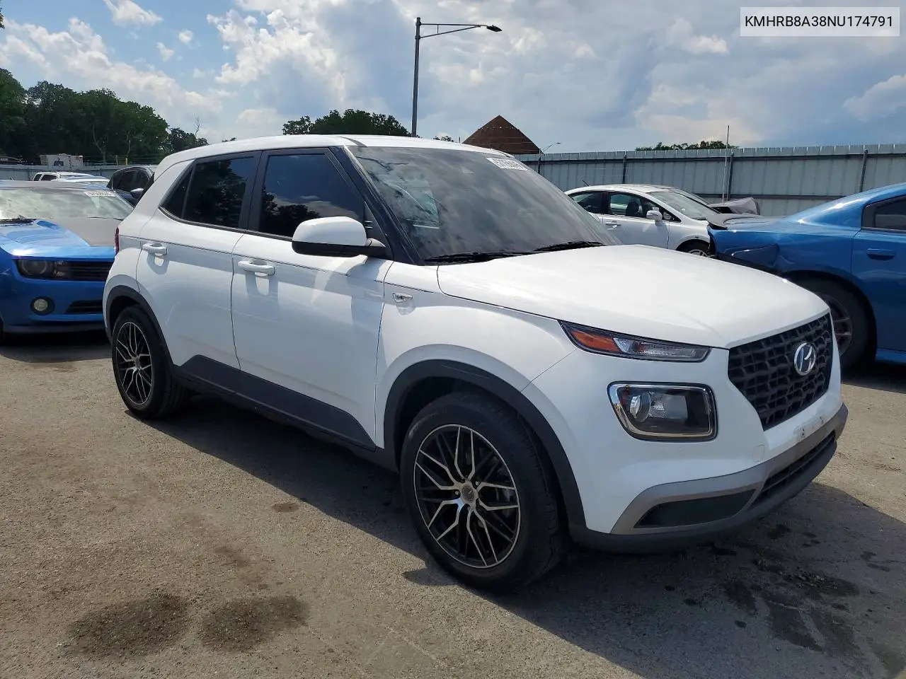 2022 Hyundai Venue Se VIN: KMHRB8A38NU174791 Lot: 57756446