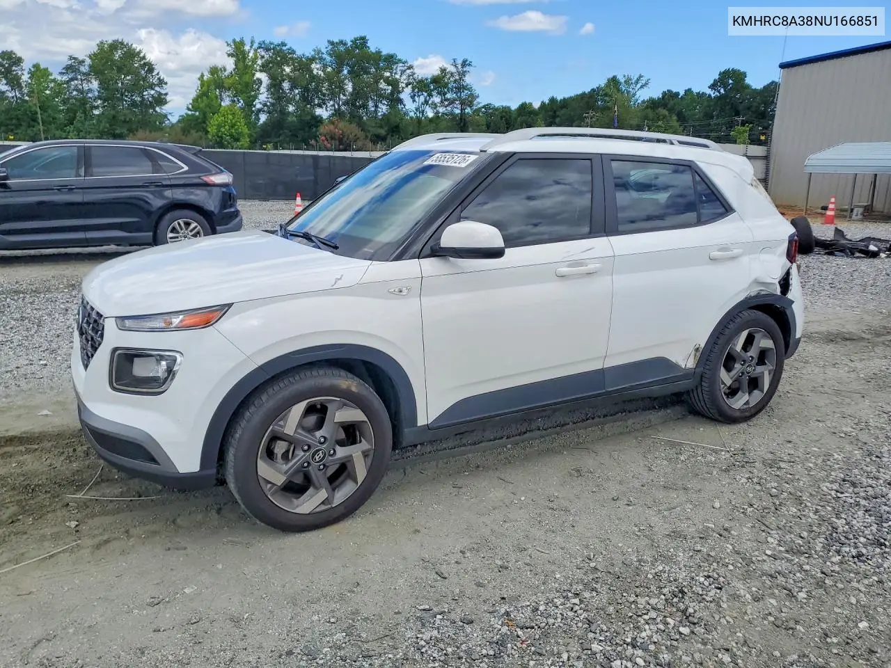 2022 Hyundai Venue Sel VIN: KMHRC8A38NU166851 Lot: 58535126