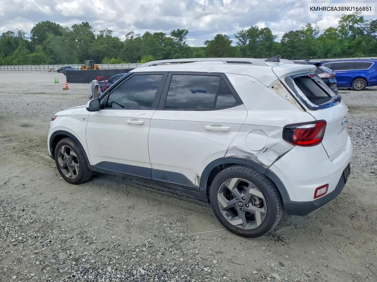 2022 Hyundai Venue Sel VIN: KMHRC8A38NU166851 Lot: 58535126