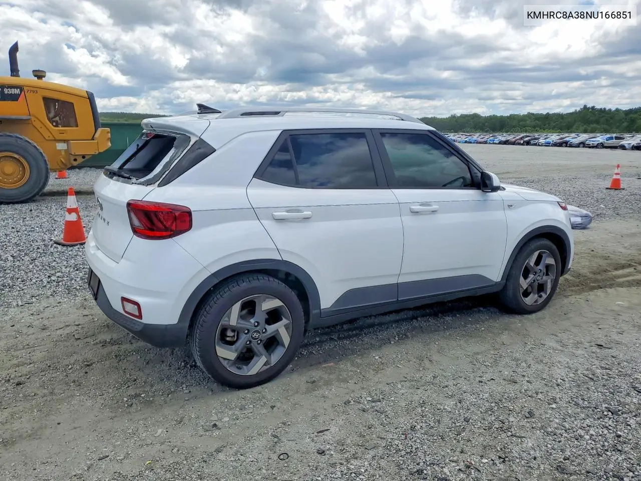 2022 Hyundai Venue Sel VIN: KMHRC8A38NU166851 Lot: 58535126