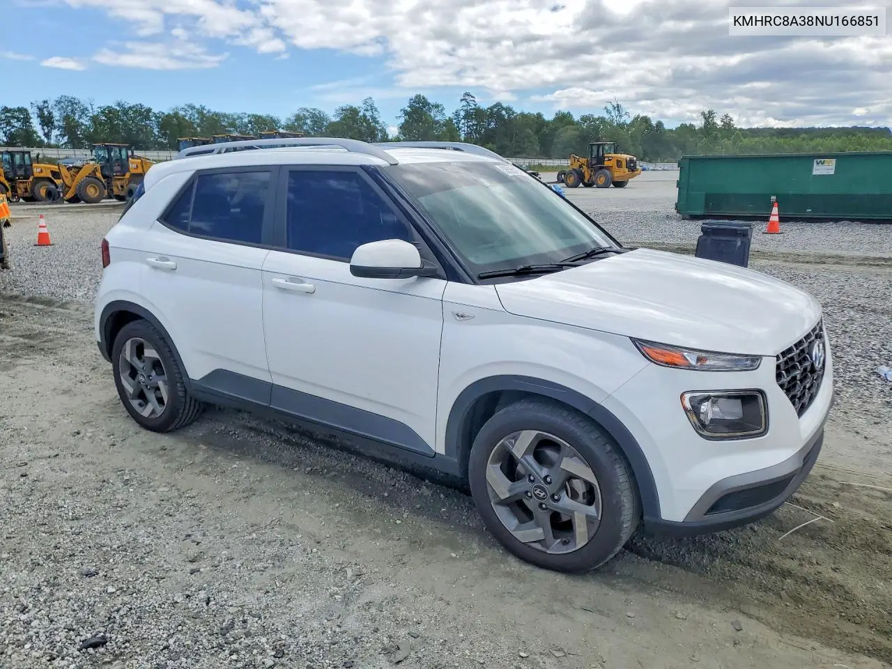 2022 Hyundai Venue Sel VIN: KMHRC8A38NU166851 Lot: 58535126