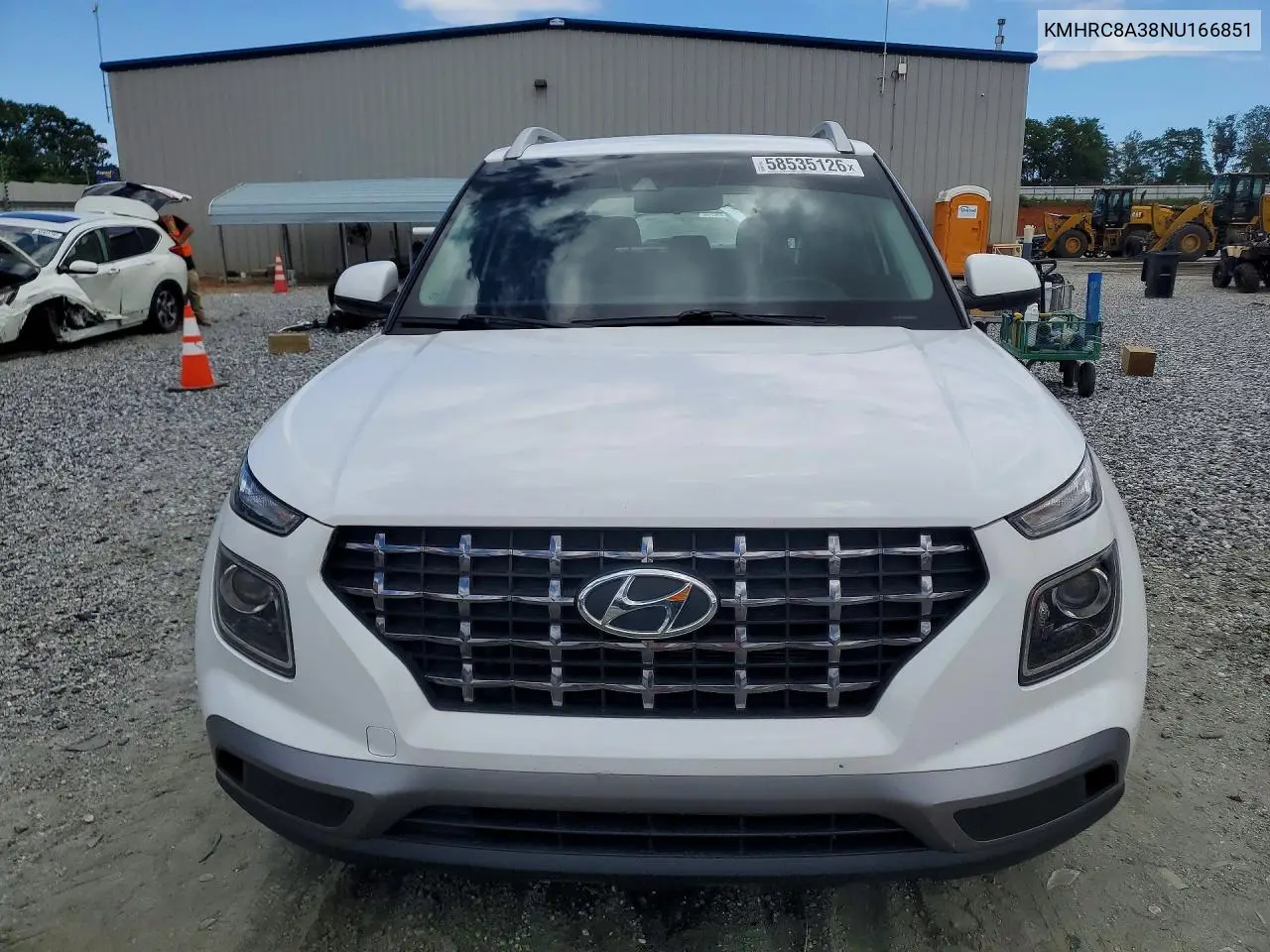 2022 Hyundai Venue Sel VIN: KMHRC8A38NU166851 Lot: 58535126
