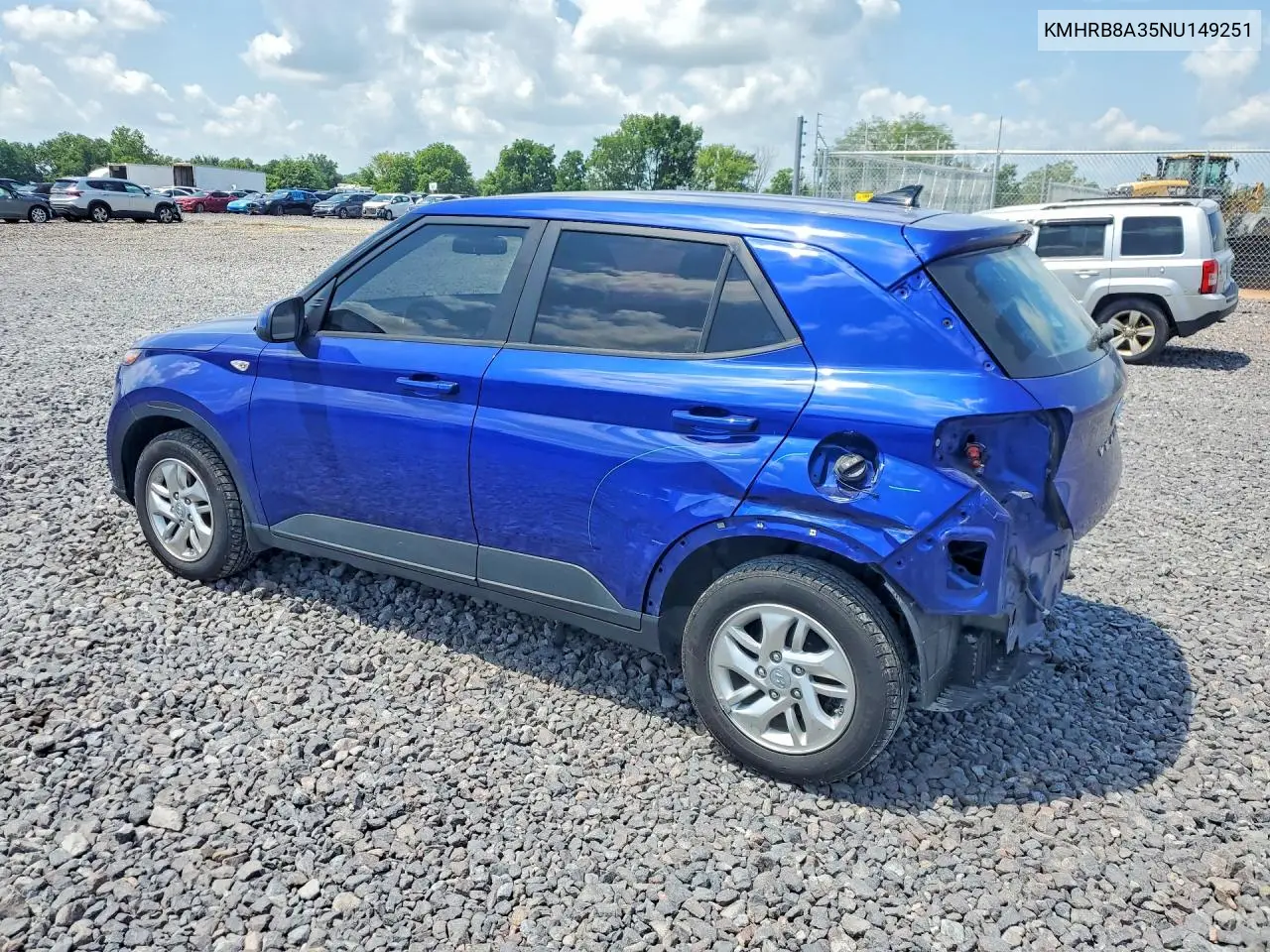 2022 Hyundai Venue Se VIN: KMHRB8A35NU149251 Lot: 58819276