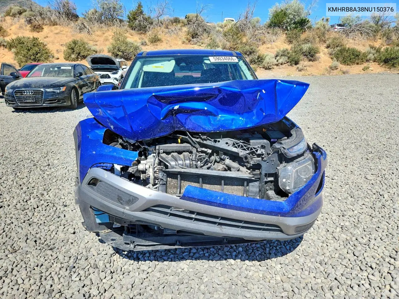 2022 Hyundai Venue Se VIN: KMHRB8A38NU150376 Lot: 59034066