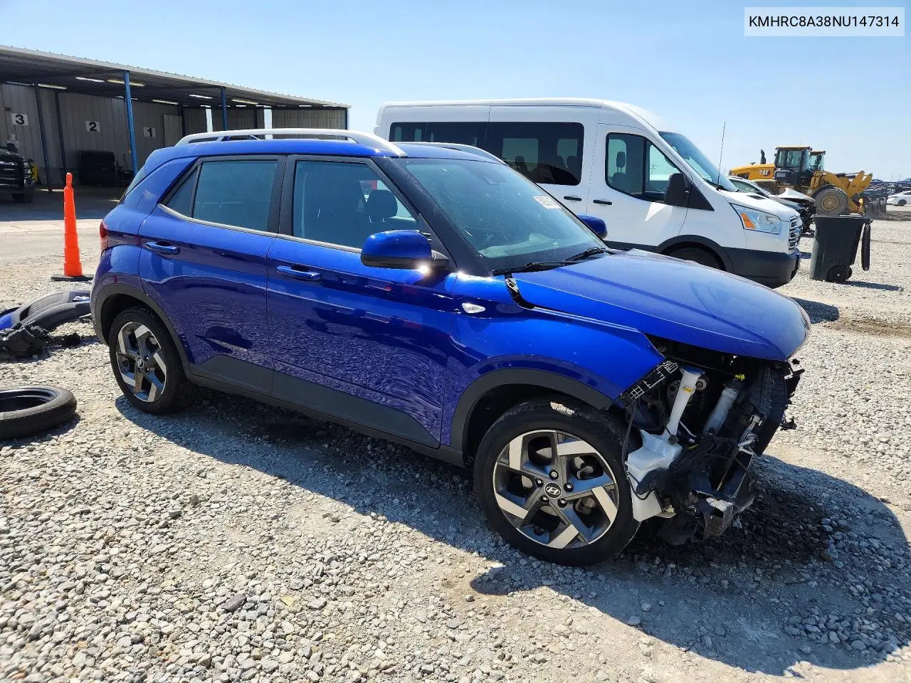 2022 Hyundai Venue Sel VIN: KMHRC8A38NU147314 Lot: 59229176