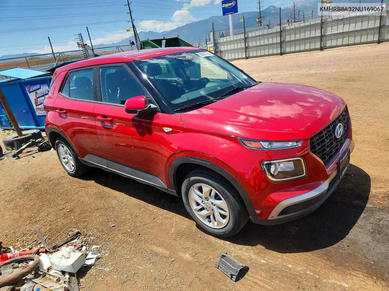 2022 Hyundai Venue Se VIN: KMHRB8A32NU169067 Lot: 59231726