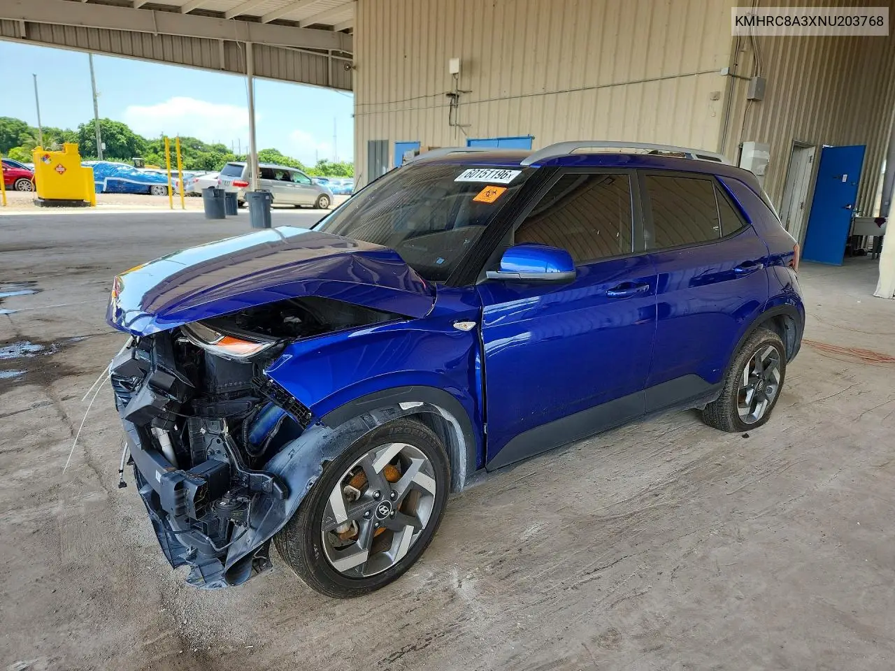 2022 Hyundai Venue Limited VIN: KMHRC8A3XNU203768 Lot: 60151196