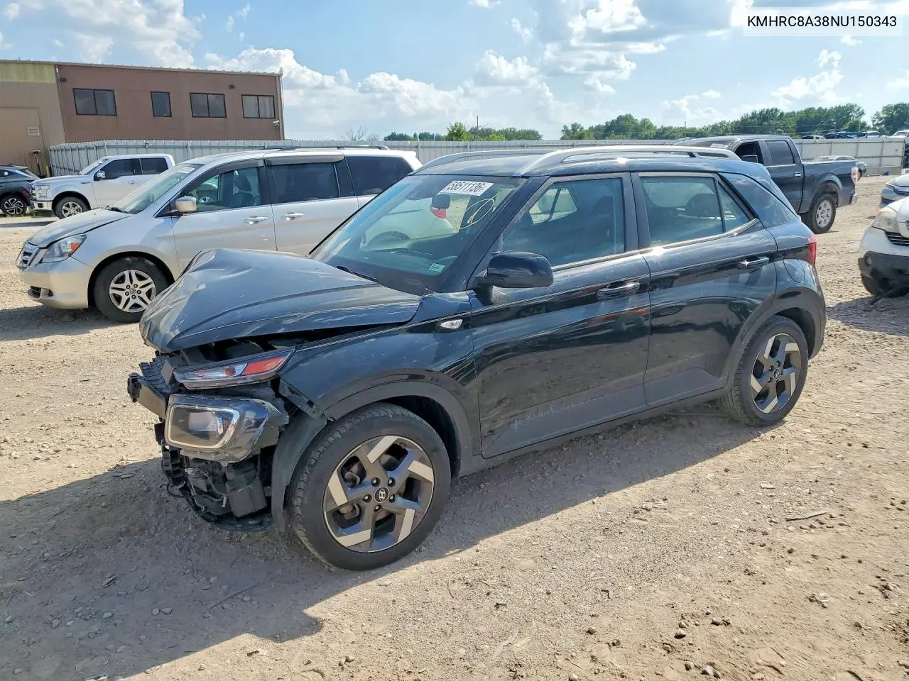 2022 Hyundai Venue Sel VIN: KMHRC8A38NU150343 Lot: 60302066