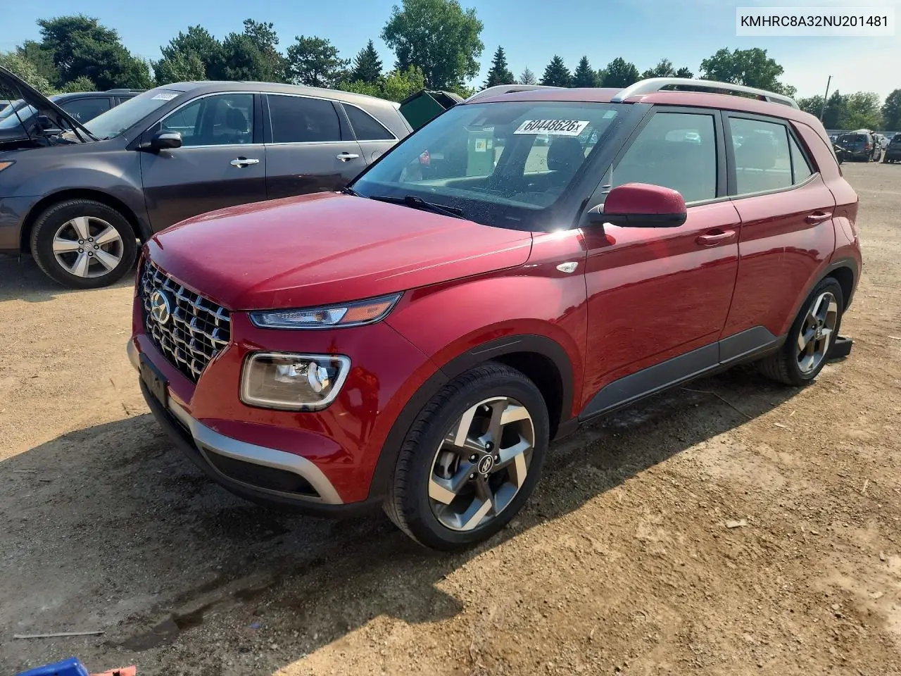 2022 Hyundai Venue Limited VIN: KMHRC8A32NU201481 Lot: 60448626