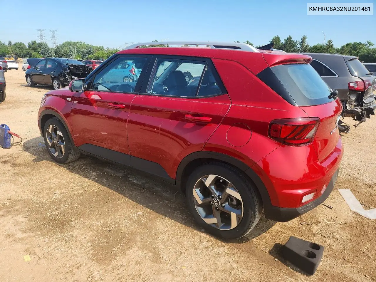 2022 Hyundai Venue Limited VIN: KMHRC8A32NU201481 Lot: 60448626