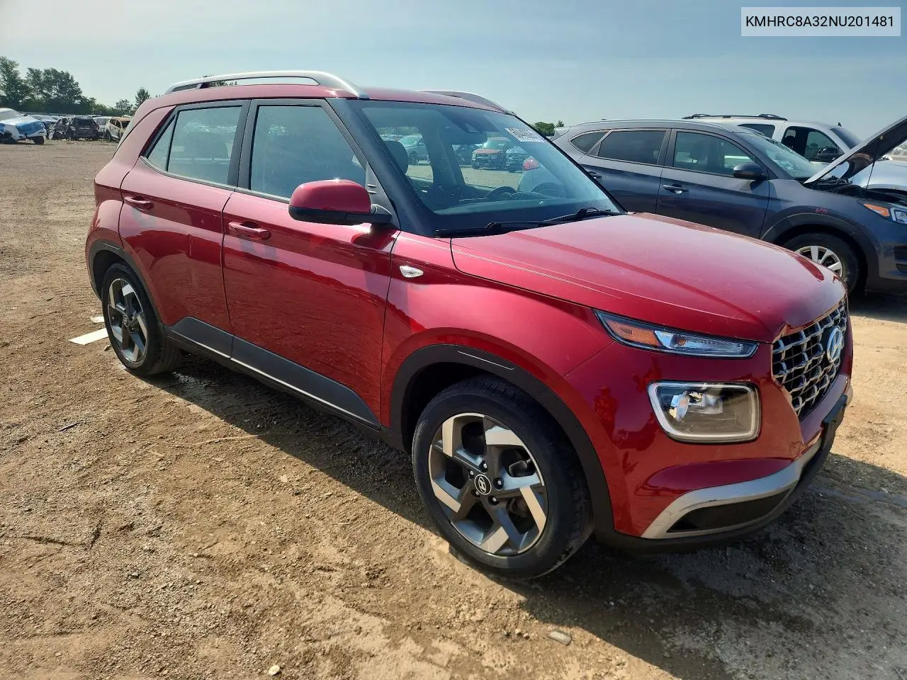 2022 Hyundai Venue Limited VIN: KMHRC8A32NU201481 Lot: 60448626