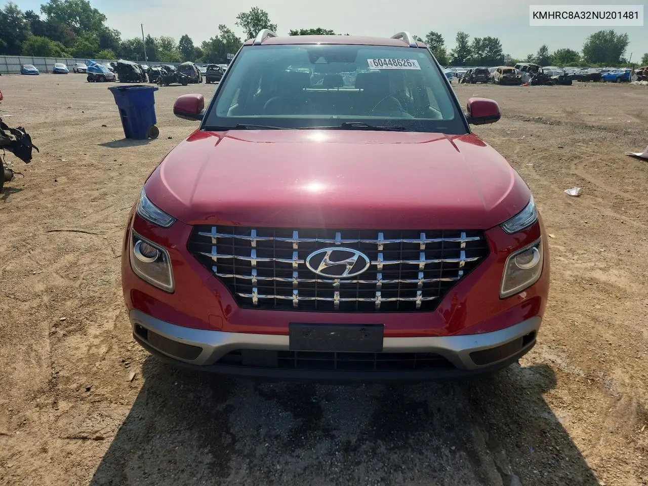 2022 Hyundai Venue Limited VIN: KMHRC8A32NU201481 Lot: 60448626