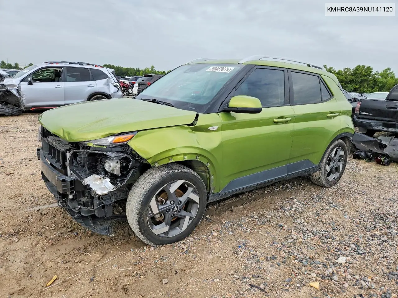 2022 Hyundai Venue Sel VIN: KMHRC8A39NU141120 Lot: 60469076