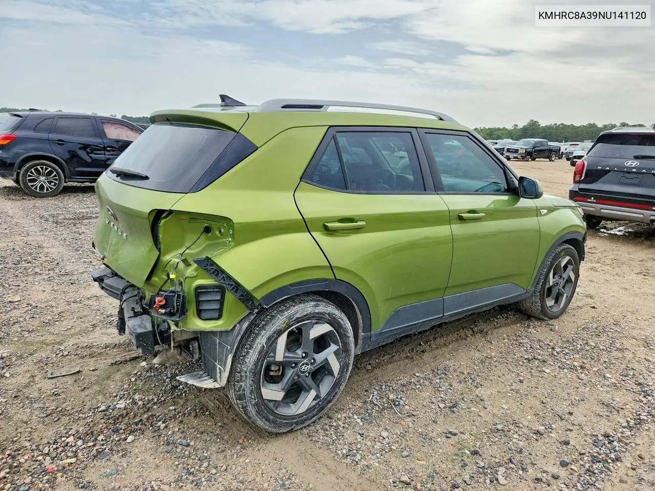 2022 Hyundai Venue Sel VIN: KMHRC8A39NU141120 Lot: 60469076