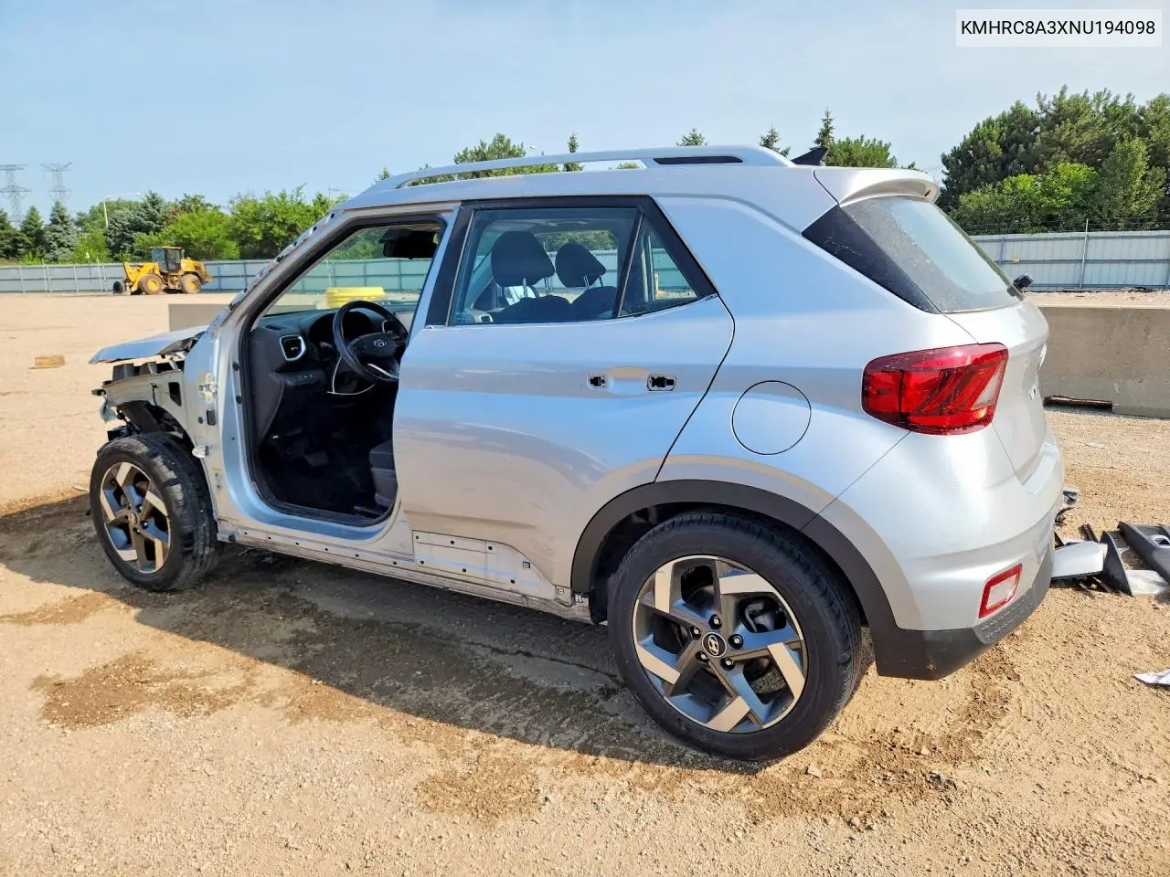 2022 Hyundai Venue Sel VIN: KMHRC8A3XNU194098 Lot: 60500096