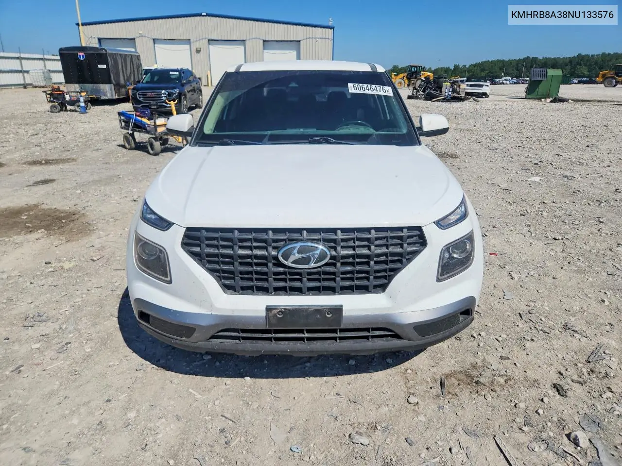 2022 Hyundai Venue Se VIN: KMHRB8A38NU133576 Lot: 60646476