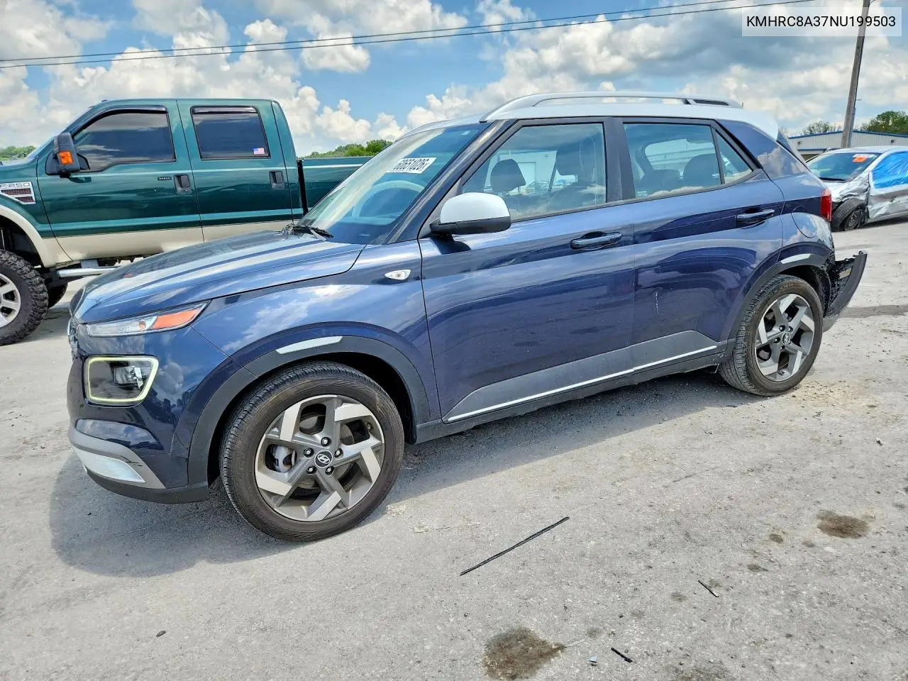 2022 Hyundai Venue Limited VIN: KMHRC8A37NU199503 Lot: 60651026