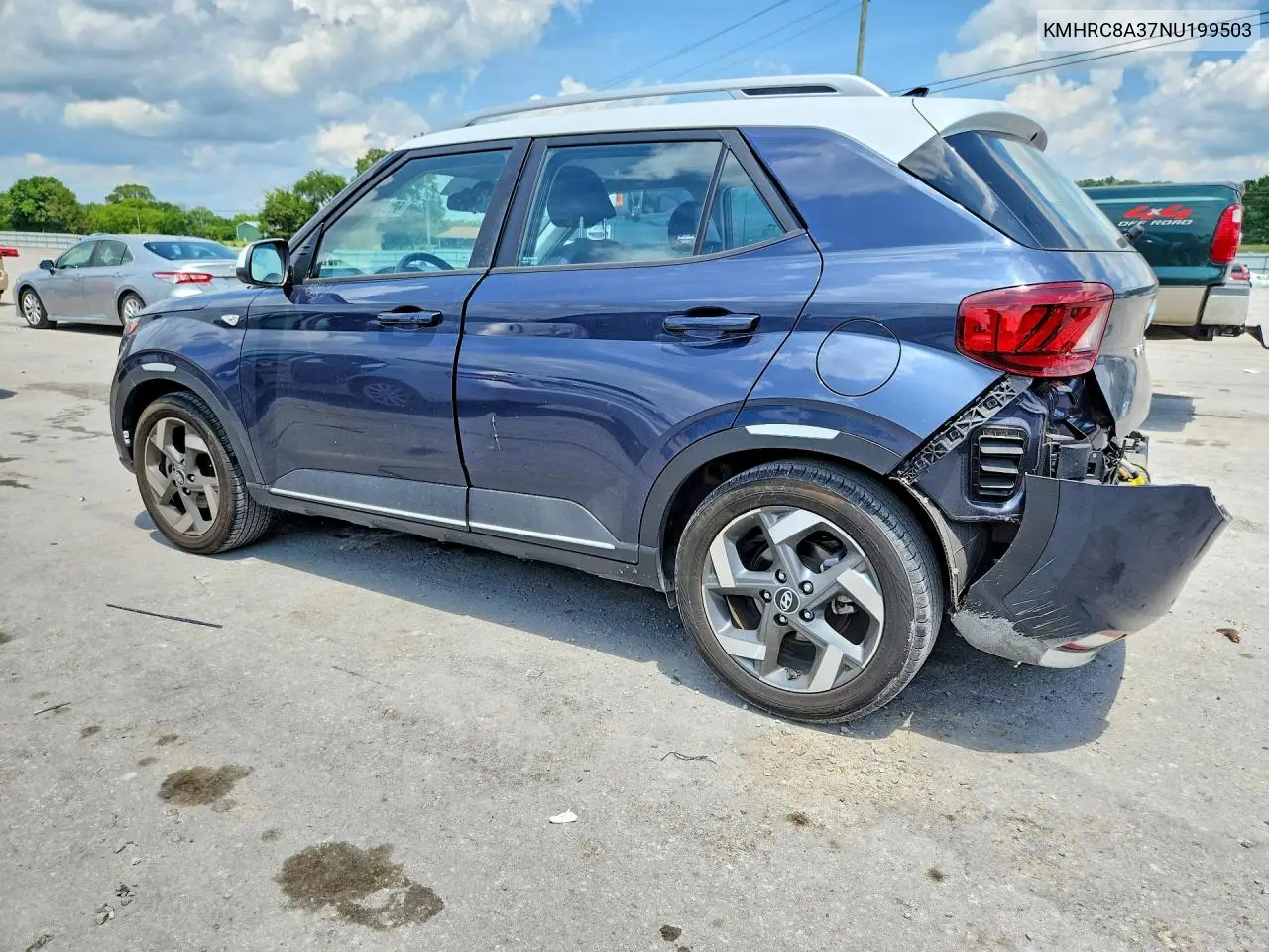 2022 Hyundai Venue Limited VIN: KMHRC8A37NU199503 Lot: 60651026
