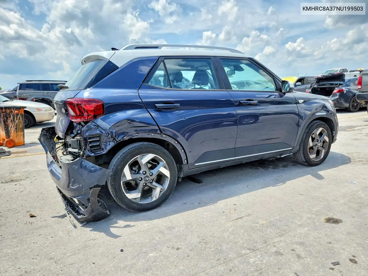 2022 Hyundai Venue Limited VIN: KMHRC8A37NU199503 Lot: 60651026
