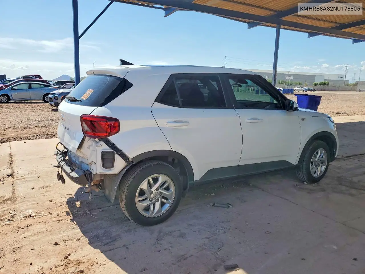 2022 Hyundai Venue Se VIN: KMHRB8A32NU178805 Lot: 61124266