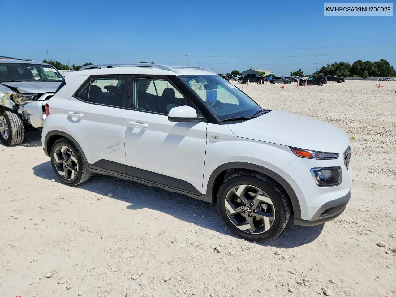2022 Hyundai Venue Sel VIN: KMHRC8A39NU206029 Lot: 61610216