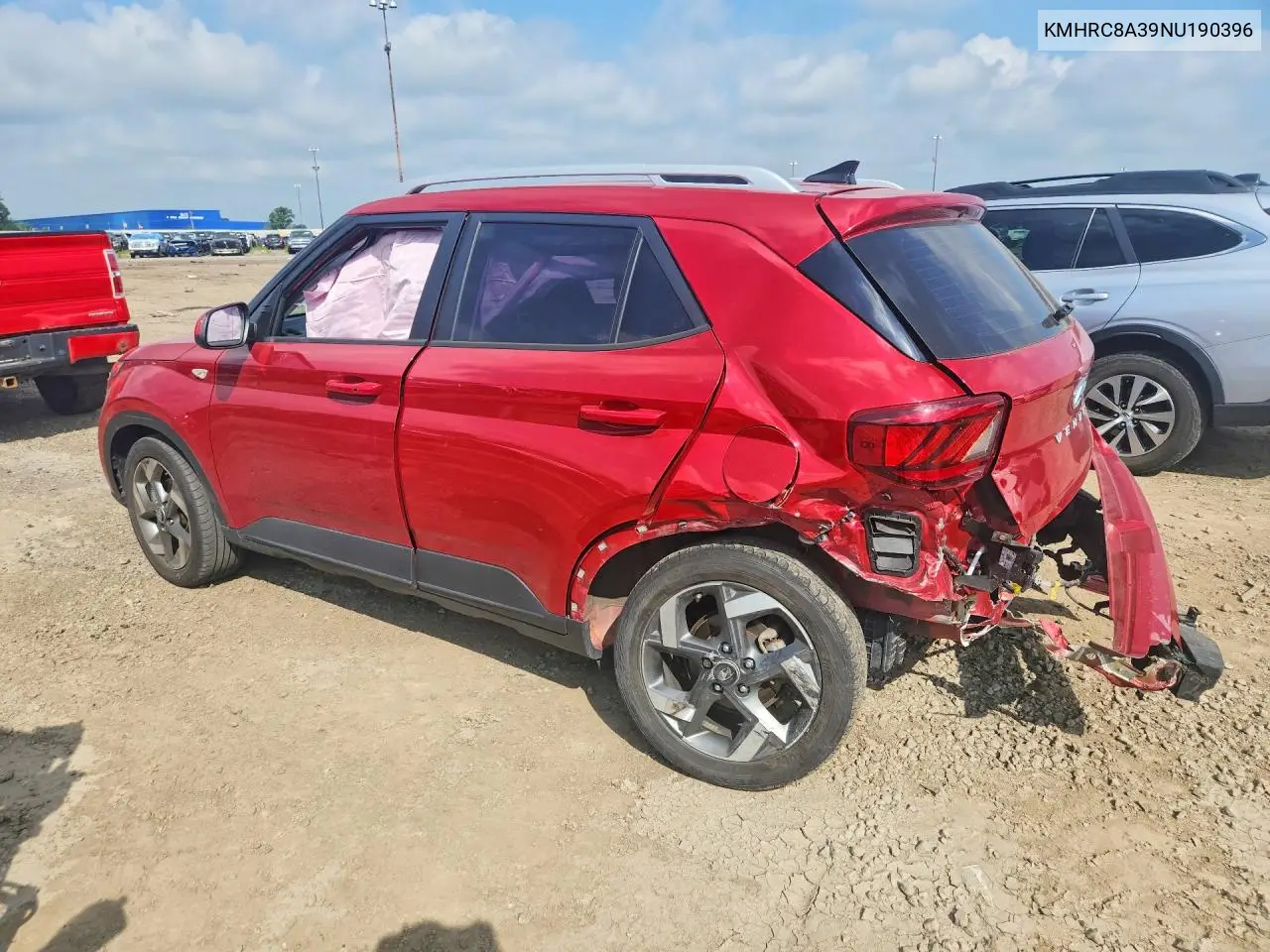2022 Hyundai Venue Limited VIN: KMHRC8A39NU190396 Lot: 85983995