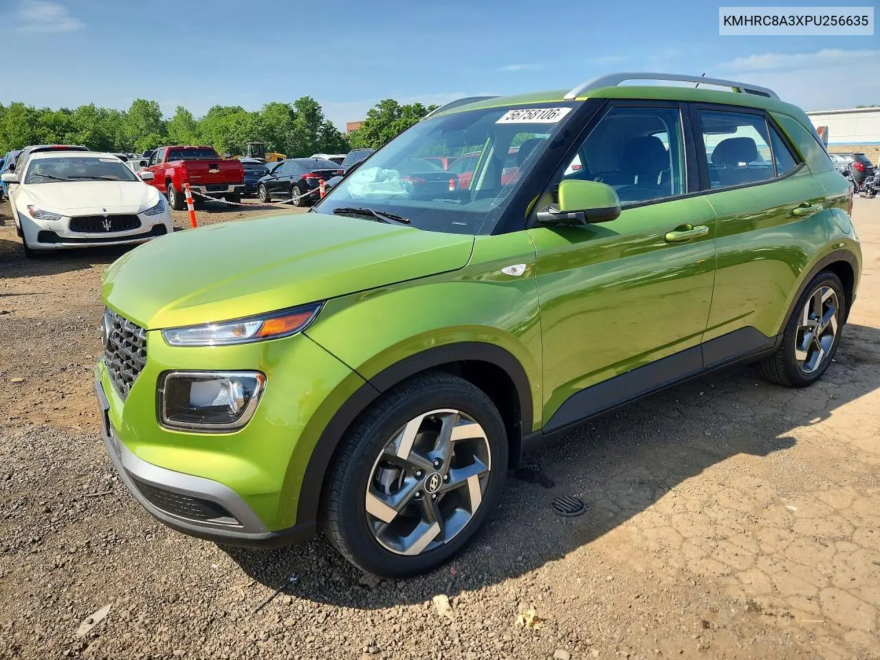 2023 Hyundai Venue Sel VIN: KMHRC8A3XPU256635 Lot: 56758106