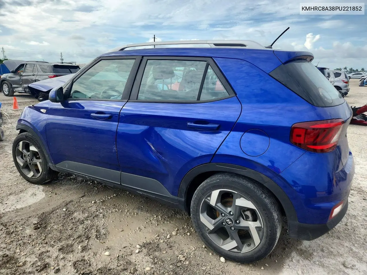 2023 Hyundai Venue Sel VIN: KMHRC8A38PU221852 Lot: 56786926