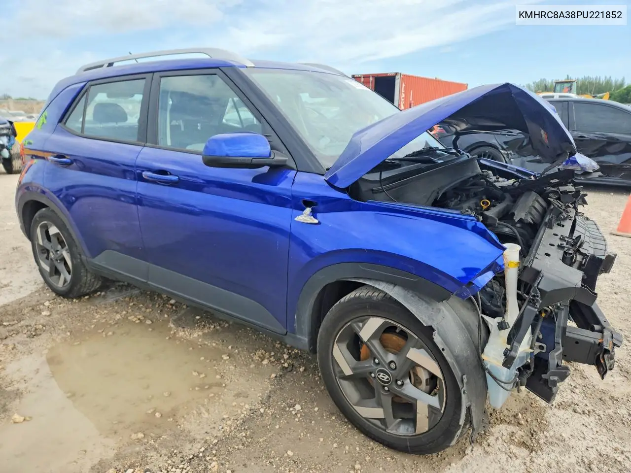 2023 Hyundai Venue Sel VIN: KMHRC8A38PU221852 Lot: 56786926