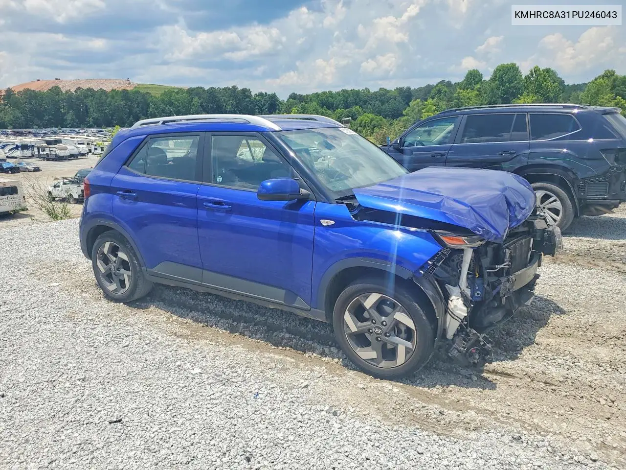 2023 Hyundai Venue Sel VIN: KMHRC8A31PU246043 Lot: 57339626