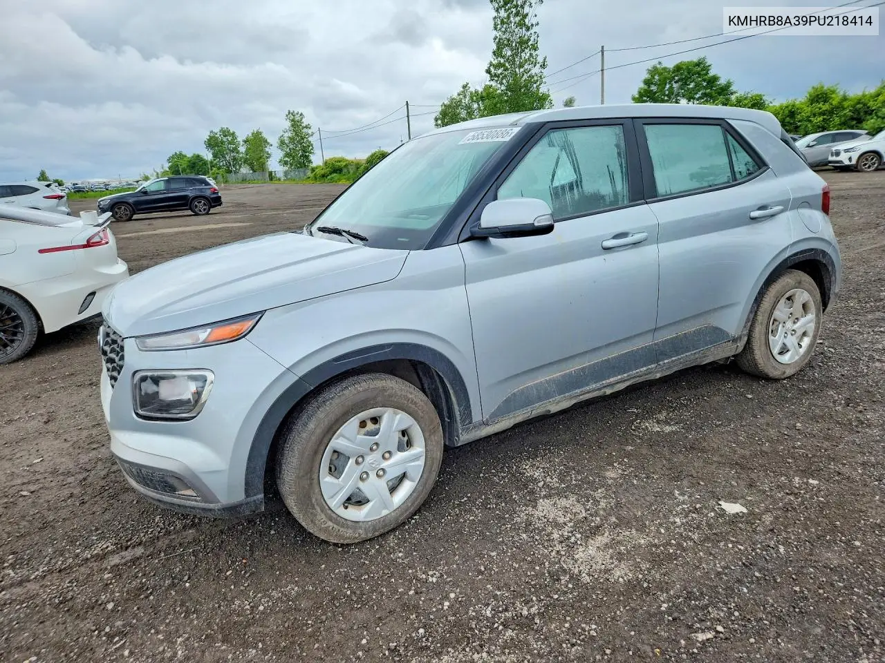 2023 Hyundai Venue Se VIN: KMHRB8A39PU218414 Lot: 58530886
