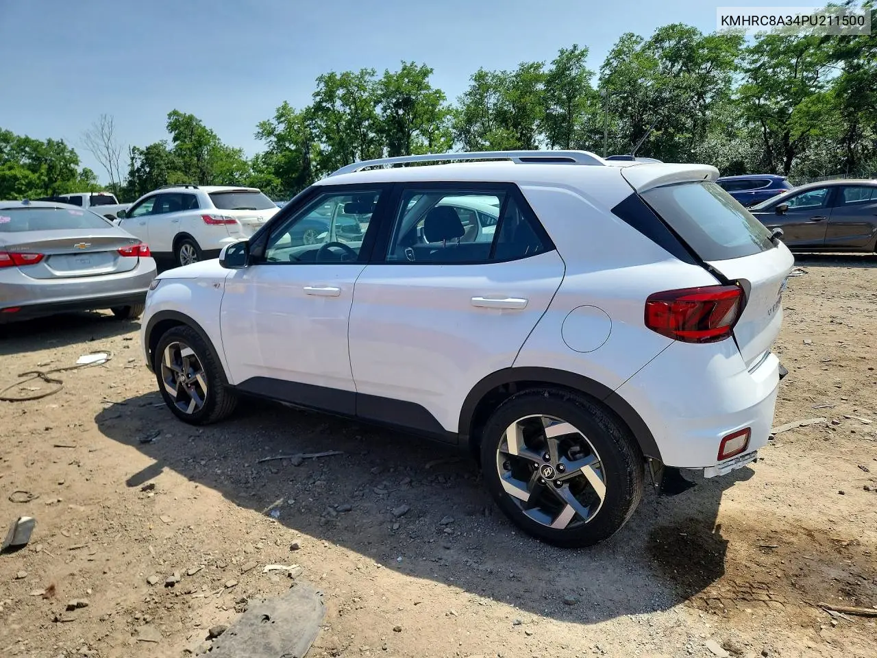 2023 Hyundai Venue Sel VIN: KMHRC8A34PU211500 Lot: 58624826