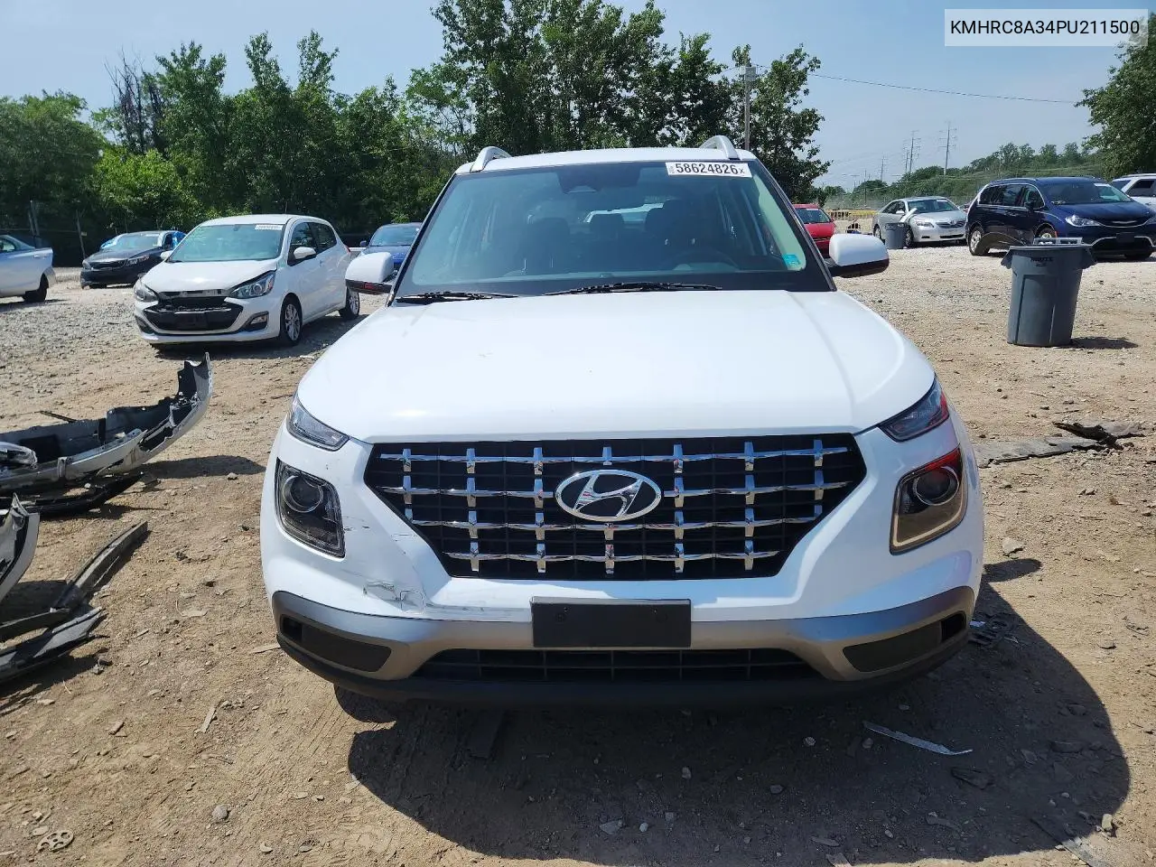2023 Hyundai Venue Sel VIN: KMHRC8A34PU211500 Lot: 58624826