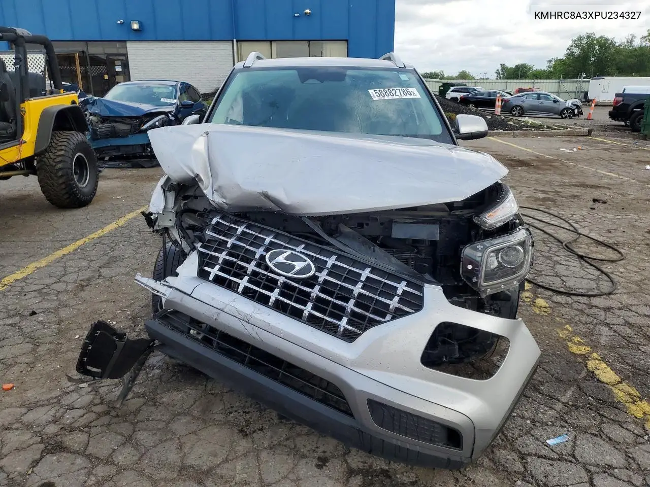 2023 Hyundai Venue Sel VIN: KMHRC8A3XPU234327 Lot: 58882786