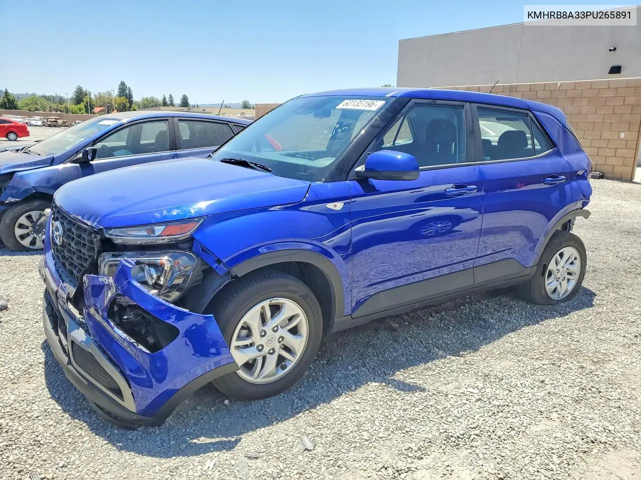 2023 Hyundai Venue Se VIN: KMHRB8A33PU265891 Lot: 60135196