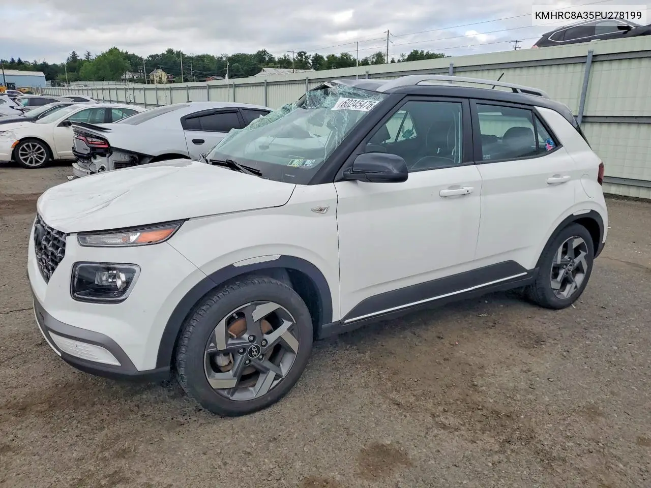 2023 Hyundai Venue Limited VIN: KMHRC8A35PU278199 Lot: 60245476