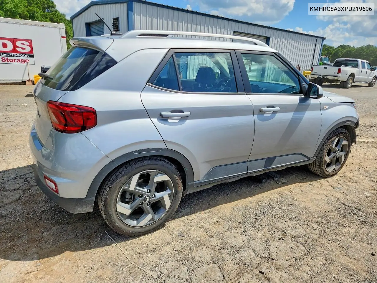 2023 Hyundai Venue Sel VIN: KMHRC8A3XPU219696 Lot: 60778106