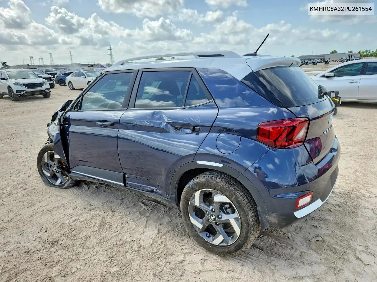 2023 Hyundai Venue Limited VIN: KMHRC8A32PU261554 Lot: 61092676