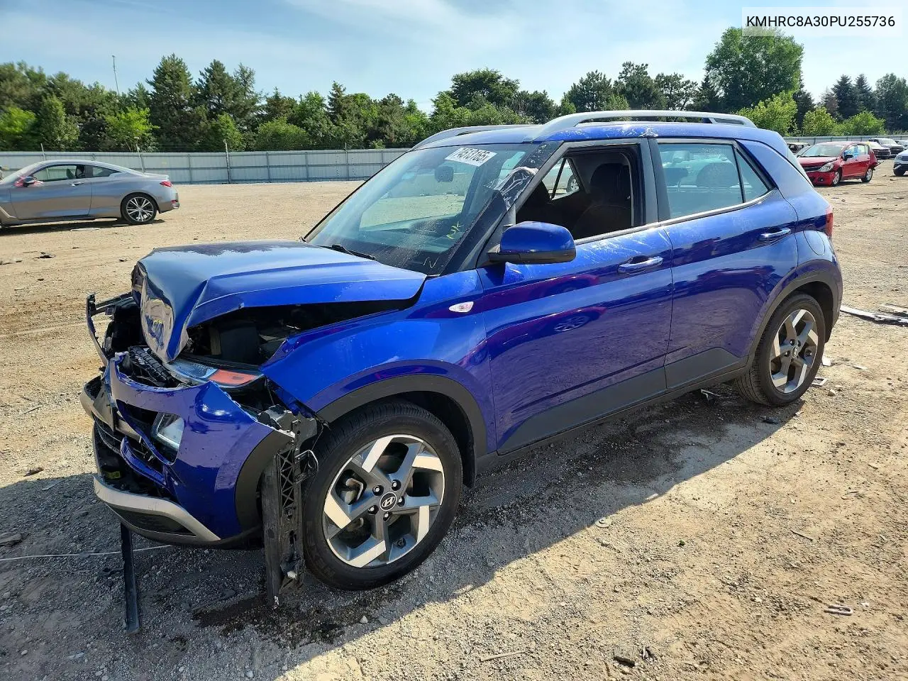 2023 Hyundai Venue Sel VIN: KMHRC8A30PU255736 Lot: 74513165