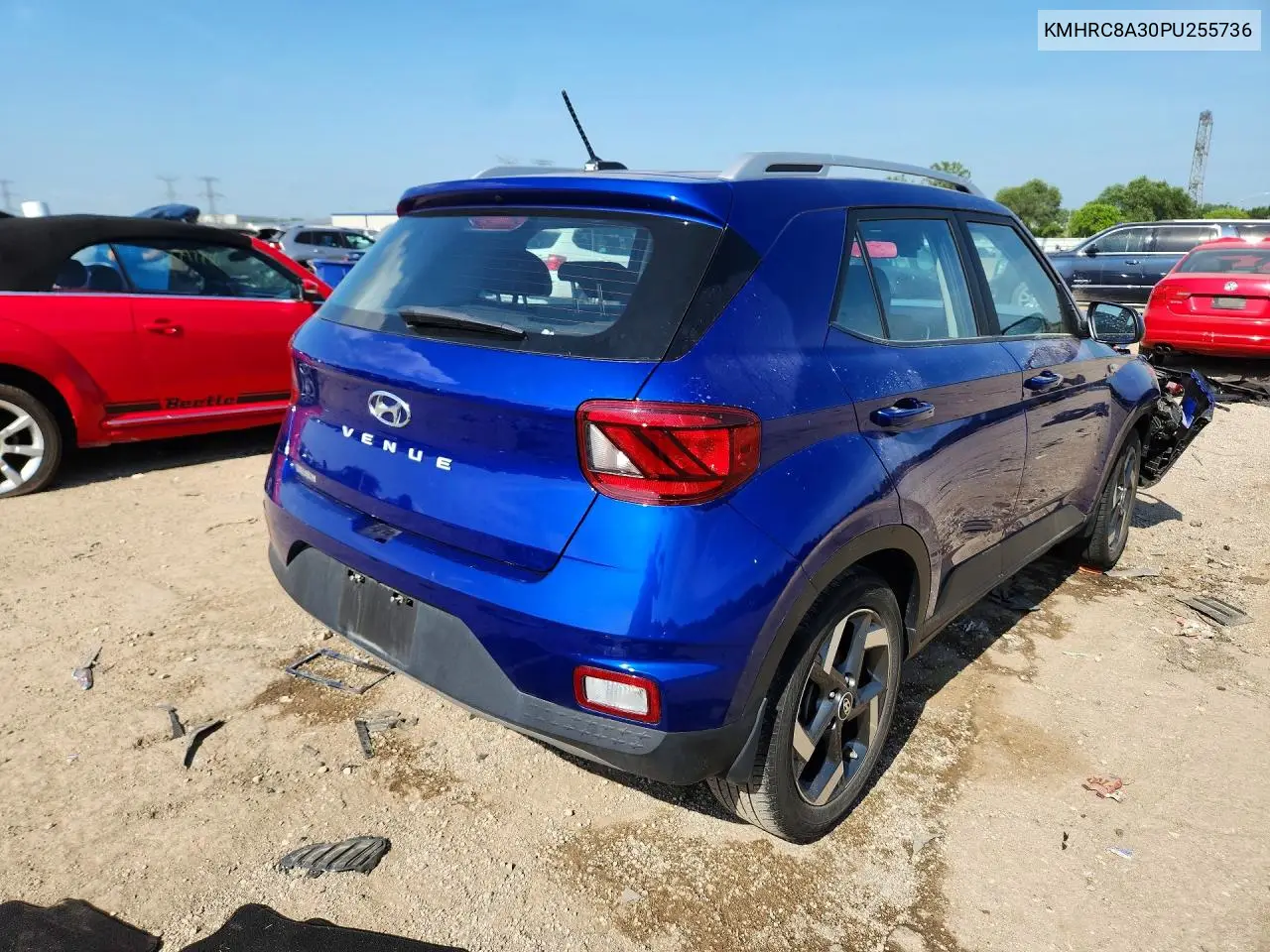 2023 Hyundai Venue Sel VIN: KMHRC8A30PU255736 Lot: 74513165