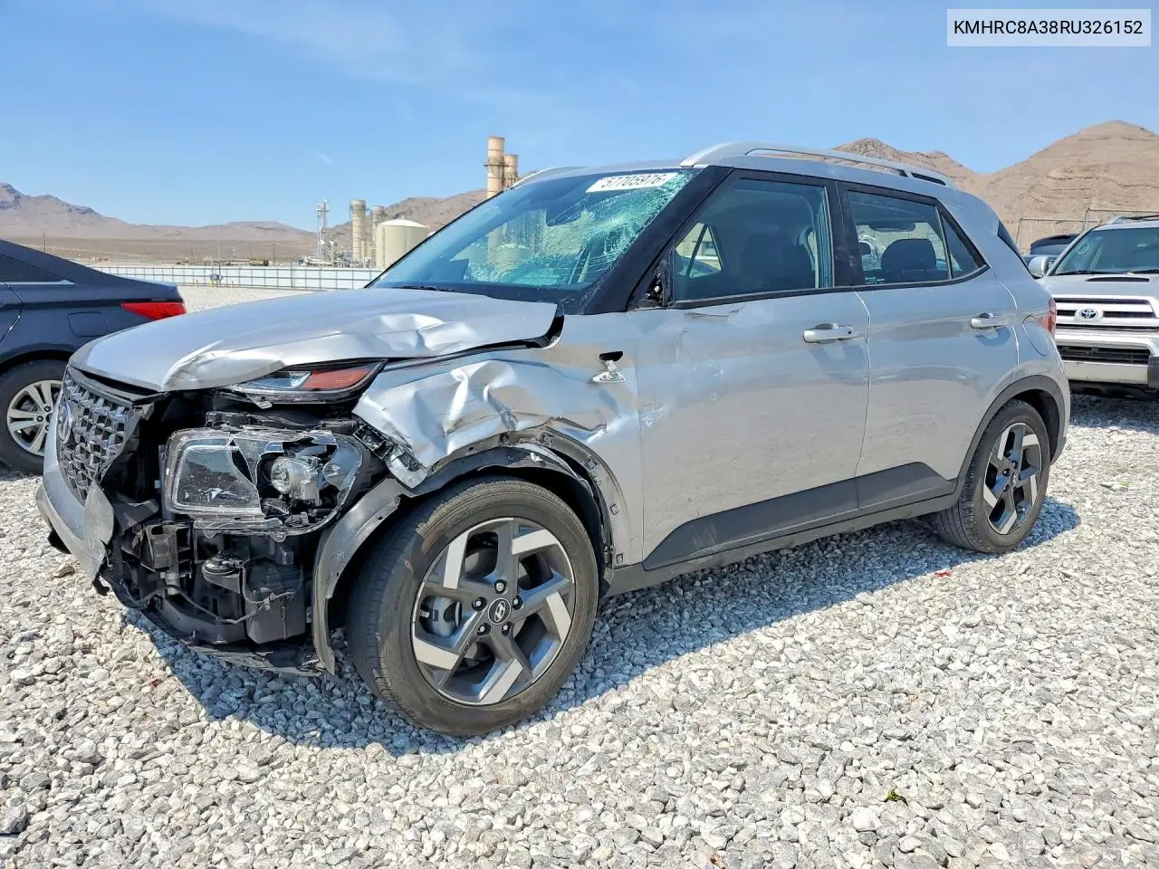 2024 Hyundai Venue Sel VIN: KMHRC8A38RU326152 Lot: 57705976